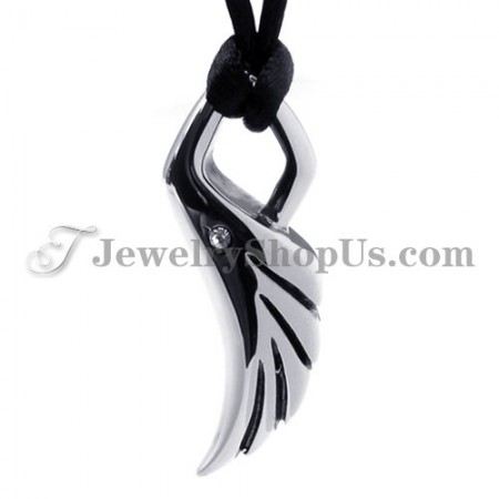 Elegant Wing Titanium Pendant