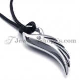 Elegant Wing Titanium Pendant