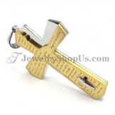 Fashion Gold Cross Titanium Pendant