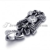 Elegant Titanium Pendant with Zircon