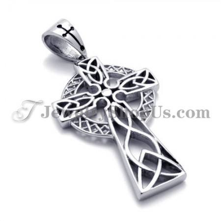 Elegant Titanium Pendant with Brown Zircon