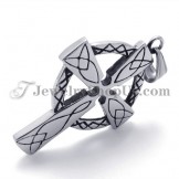Elegant Titanium Cross Pendant