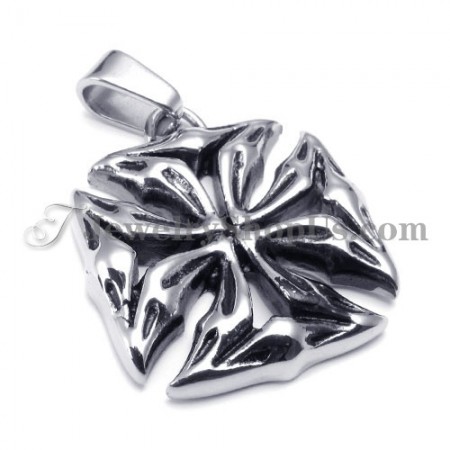 Classical Cross Black Titanium Pendant