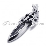 Fashion Black Zircon Titanium Pendant