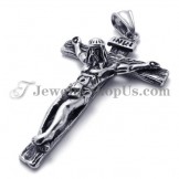 Titanium Cross Jesus Pendant