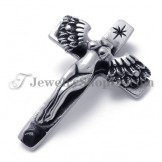 Titanium Cross Angle Pendant