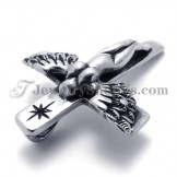 Titanium Cross Angle Pendant