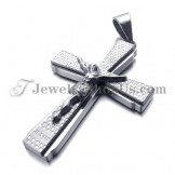 Elegant Titanium Cross of Jusus Pendant