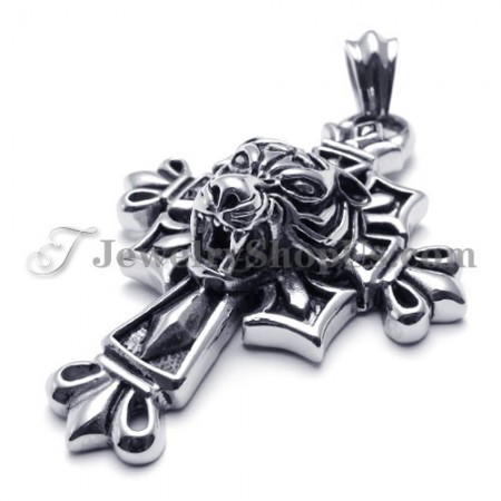 Classical Black Cross Titanium Pendant