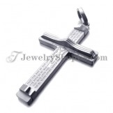 Fashion Titanium Silver Cross Pendant