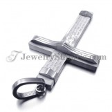 Fashion Titanium Silver Cross Pendant