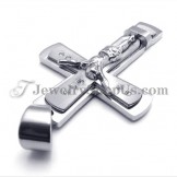 Classical Cross of Jesus Titanium Pendant