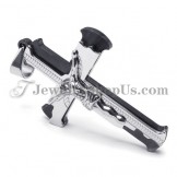 Classical Black Titanium Cross of Jesus Pendant