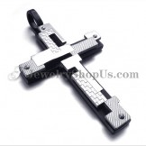 Fashion Black Titanium Cross Pendant