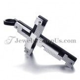 Fashion Black Titanium Cross Pendant