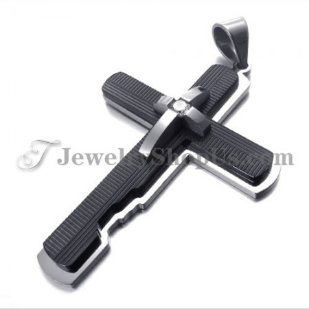 Black Titanium Cross Pendant