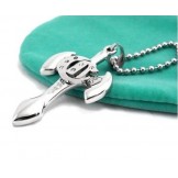 Men's Titanium Steel Pendants Necklace Sword Cross