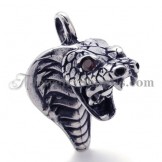 Fashion Cobra Pendant with Zircons
