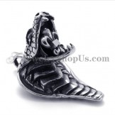 Fashion Cobra Pendant with Zircons