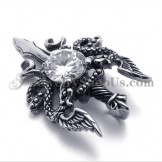 Fashion Titanium Sword Pendant with Zircon