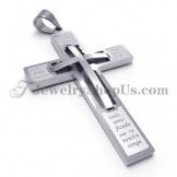 Elegant Cross Titanium Pendant