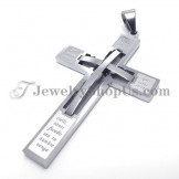 Elegant Cross Titanium Pendant