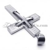 Elegant Cross Titanium Pendant
