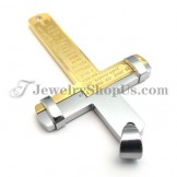 Elegant Gold Titanium Pendant with Rhinestone