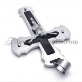 Classical Black Titanium Jesus Cross Pendant