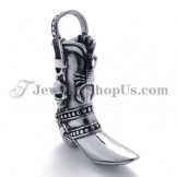 Fashion Boot Shape Titanium Pendant