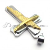 Gorgeous Gold Titanium Cross Pendant