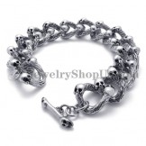 Fashion Titanium Skulls Bracelet