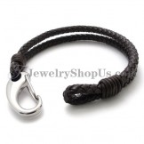 Gorgeous Leather with Titanium Bracelet