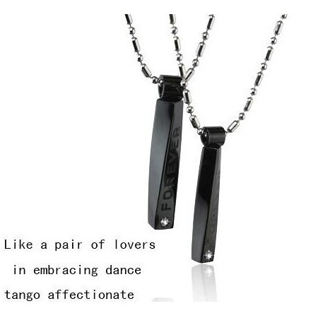 Pure Titanium Lover Couples Pendant Tango Affectionate