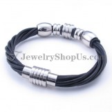 Leather Titanium Bracelet
