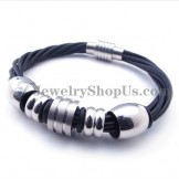 Leather Titanium Bracelet