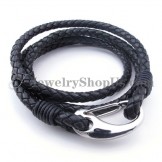 Titanium Leather Bracelet