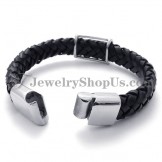 Fashion Titanium Leather Bracelet