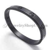 Elegant Black Titanium Bracelet for Women