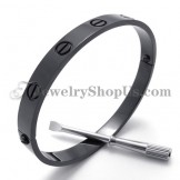 Gorgeous Black Men's Titanium Bracelet