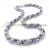 Elegant Silver Titanium Necklace