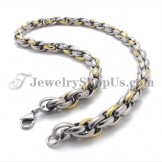 Elegant Gold Titanium Necklace