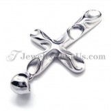 925 Silver Pendant (Electroplating platinum) with Free Chain