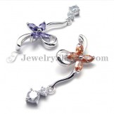 925 Silver Pendant with Zircon (Electroplating platinum) with Free Chain