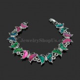 Colorful Shells Butterflies Alloy Bracelet 