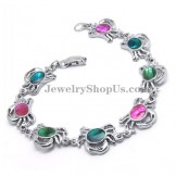 Colorful Crabs Shape Shells Alloy Bracelet 