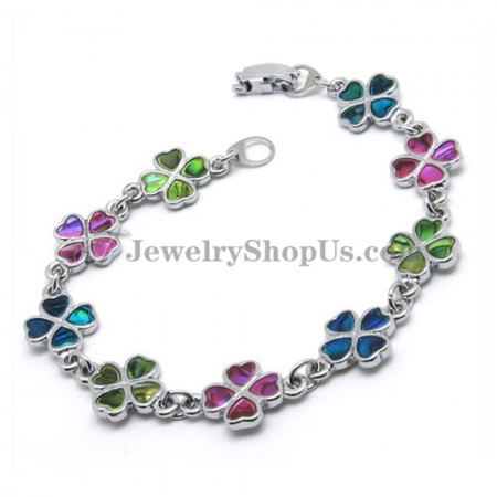 Colorful Alloy Bracelet with Shells