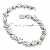 Gorgeous Alloy Zircons Bracelet