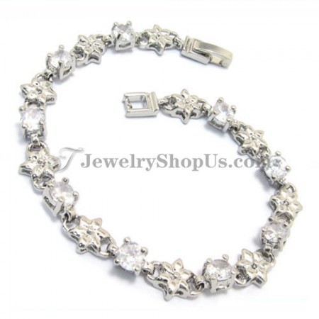 Gorgeous Alloy Zircons Bracelet