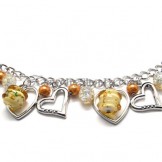 Fashion White Synthetic Crystals Alloy Bracelet